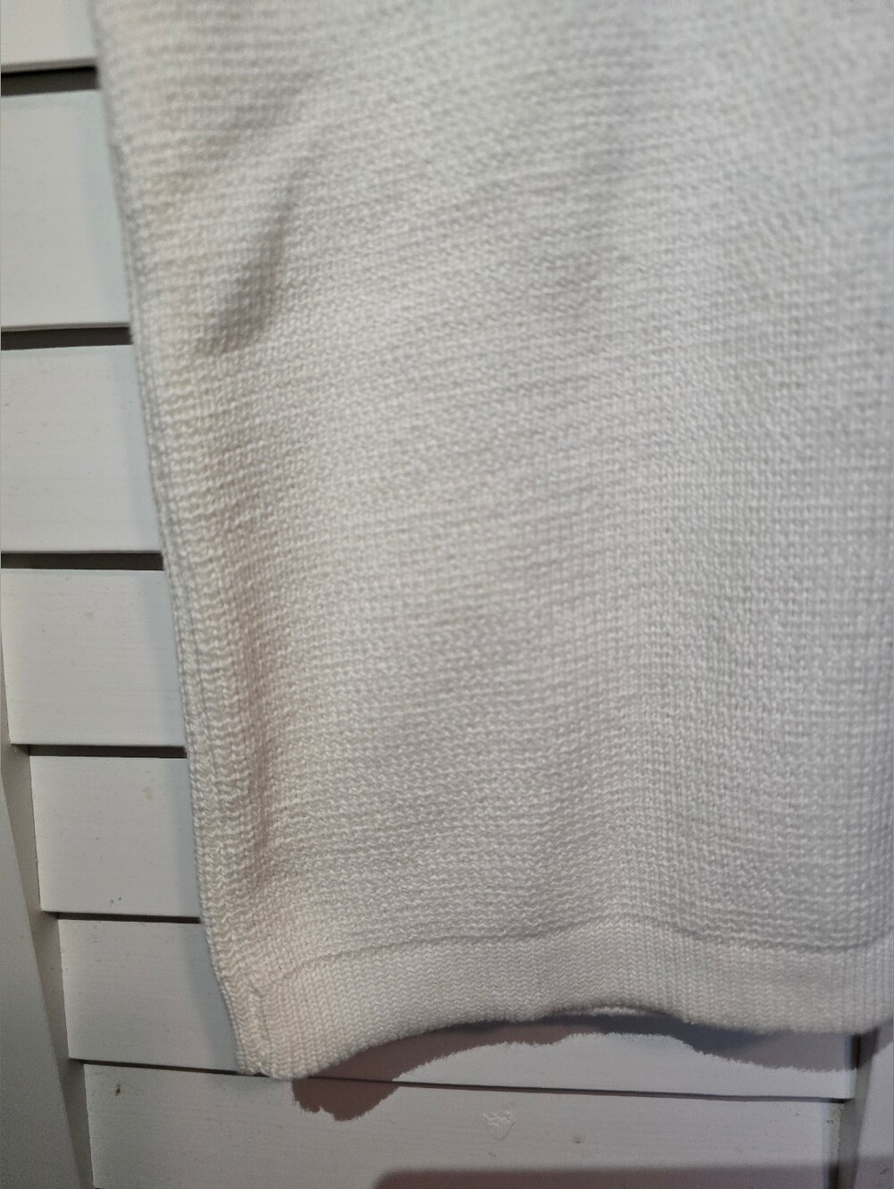 Prosperina Mary Lynn Ivory Cotton Sweater in XS - Picture 7 of 10